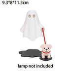 3D Printed Cute Ghost With Dog Figurine Statue Home Bedroom Desk Decoration Halloween