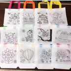 DIY Graffiti Gift Bags with Markers for Kids Parties