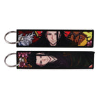 Anime Embroidery Keychain – Manga Key Fob & Car Keyring Accessory