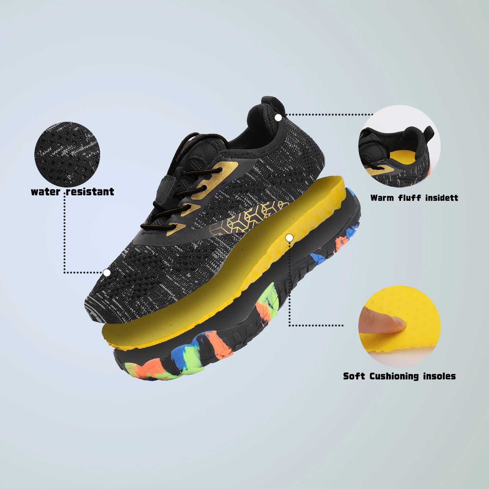Kids Aqua Shoes Quick Dry Beach Barefoot Water Shoes Boy Girl Drainage Swim Sandals Diving Boating Surfing Sports Wading Sneaker