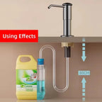 Soap Dispenser for Kitchen Sink, Kichen Sink Soap Dispenser, Extension Tube Kit, Under Sink Soap Dispenser Pump, No Need More Re
