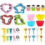 Sandwich Cutters Set for Children Food Cookies Bread Mold Maker Fruit and Vegetable Shapes Cutting Mould Baking Tools for Kids