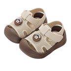 Baby First Walker Sandals Closed Toe Summer Shoes for Toddlers