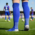 Sports Training Long Football Socks Men's Non-Slip Soccer Socks Breathable Knee High Towel Bottom Stockings For Cycling Hiking