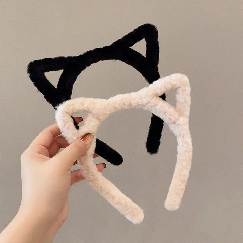1 Plush Cat Ear Headband with Cute and Girlish Style, Perfect for Daily Use, Cute and Eye-catching
