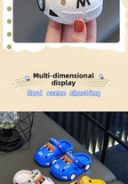 New 2026 Kids Glowing Slippers Summer Outdoor Two-Way Wear Anti-Slip Cute Small Children Sandals Boys Slip-On Home Slippers