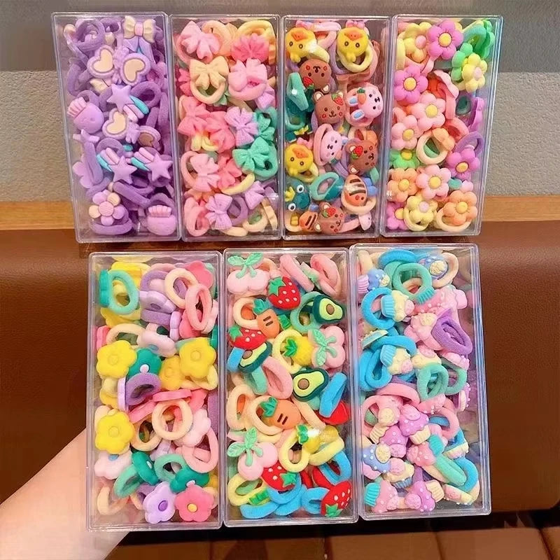 Hair band rubber band children tie hair rope baby girl does not hurt hair rope little girl rubber band