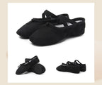 Canvas Ballet Shoes Split Sole Dance Slippers for Kids Adults