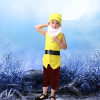 Children Snow White Seven Dwarfs Costume Children Christmas Halloween Short Sleeves Costumes Kids Cosplay Performance Costume