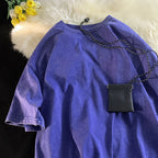 Oversized Acid Washed Y2K T-Shirt for Men