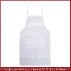 Adjustable Cooking Apron Unisex  Household Solid Color Chef Waiter Barbecue Hairdresser Adult Pocket Apron Kitchen Supplies Tool