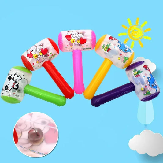 3PCS Inflatable Hammer Toy with Bell for Kids Party & Beach Games