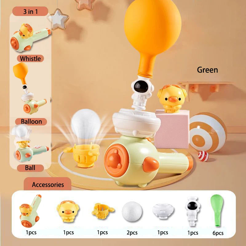 Montessori Whistle Ball Toy – Blow Pipe Sensory Educational Toy