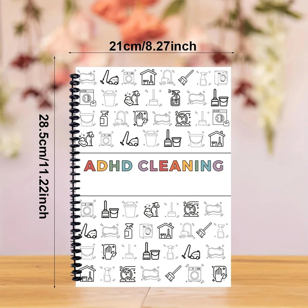 Daily Weekly Monthly Household Cleaning Planner Notebook Family Chore Chart Home Cleaning Task Schedule Organizer