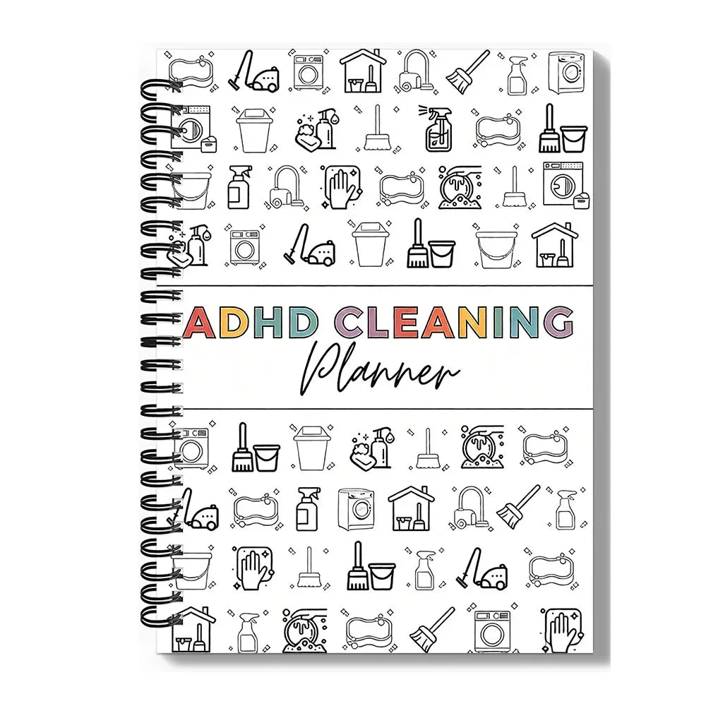 Household Chore Task Notebook Daily Weekly Monthly Cleaning Planner Family Home Cleaning Schedule Chart For Household Management