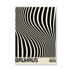 Abstract Orange Bauhaus Geometric Poster Pop Art Sunrise & Bicycle Wall Art Prints for Modern Living Room Dormitory Home Decor