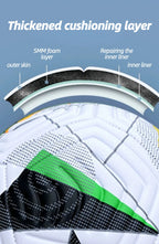 Soccer Ball Size 5 with Pump, Waterproof PU Leather - Professional Training & Official Match Ball, for Outdoor & Indoor Games