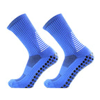 2023 New Silicone Anti slip Football Socks for Men and Women Gripping Outdoor Sports Running Soccer Socks