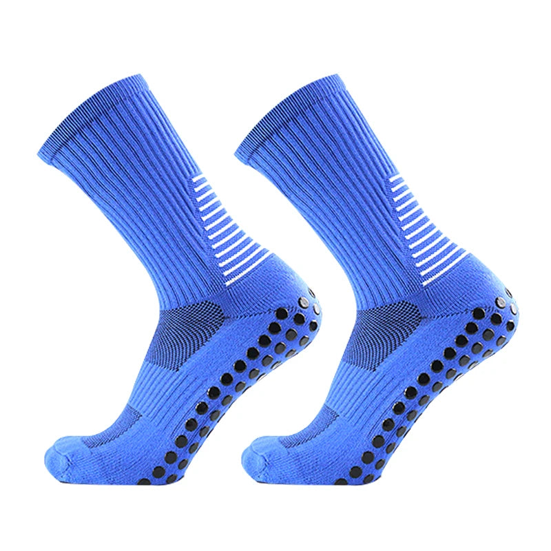 2023 New Silicone Anti slip Football Socks for Men and Women Gripping Outdoor Sports Running Soccer Socks