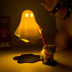 3D Printed Cute Ghost With Dog Figurine Statue Home Bedroom Desk Decoration Halloween