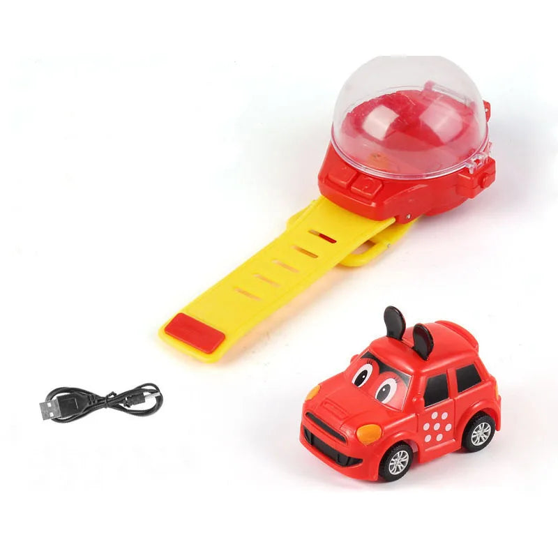 Mini Remote Control Car Watch Toy – 2.4GHz USB Charging RC Car