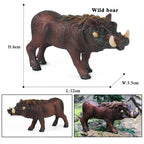 Oenux Wild Boar Tapirus Indicus Porcupine Animals Simulation Model Action Figures Figurine Educational Collection Kids Toy Gift