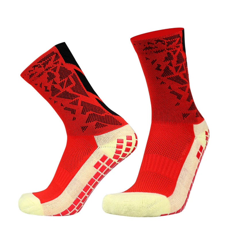 Silicone Anti Slip Football Socks Takraw Men Women Sport Basketball Grip Soccer Socks