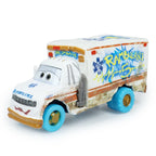 Original Pixar Cars 3 Anime Figure School Bus Cartoon Model Cars 1:55 Metal Die Casting Alloy Cars Child Toys Birthday Gifts