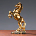 European Style Home Resin Victory Horse Statue, Living Room ，Cabinet,Office Desktop Decoration  Animal Figurines