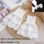Lace Cuffs White Detachable Fake Sleeves Wedding Bridal Gowns Accessories Sweater Cuff Halloween Costume Cosplay Accessories