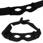 Halloween Masquerade Half Mask Bandit Ninja Lone Ranger Costume Black Eye Mask Exquisite Halloween Cosplay Costume Party Prop