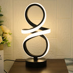 Creative Spiral LED Table Lamp, Adjustable in 3 Colors, USB Power Supply, Suitable for Home Bedrooms, Offices, and Study Rooms