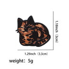 Cute Black Cats Enamel Pin Cartoon Anime Brooch Lapel Pins Badge on Backpack Clothing Accessories Fashion Jewelry Friends Gifts