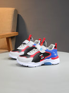 Autumn and Winter Children's Shoes, Boys' Sports Shoes, Leather Surface, Breathable, Non-Slip, Versatile Sports Shoes for Middle-Aged and Older Children, Elementary School Students