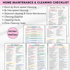 Daily Weekly Monthly Household Cleaning Planner Notebook Family Chore Chart Home Cleaning Task Schedule Organizer