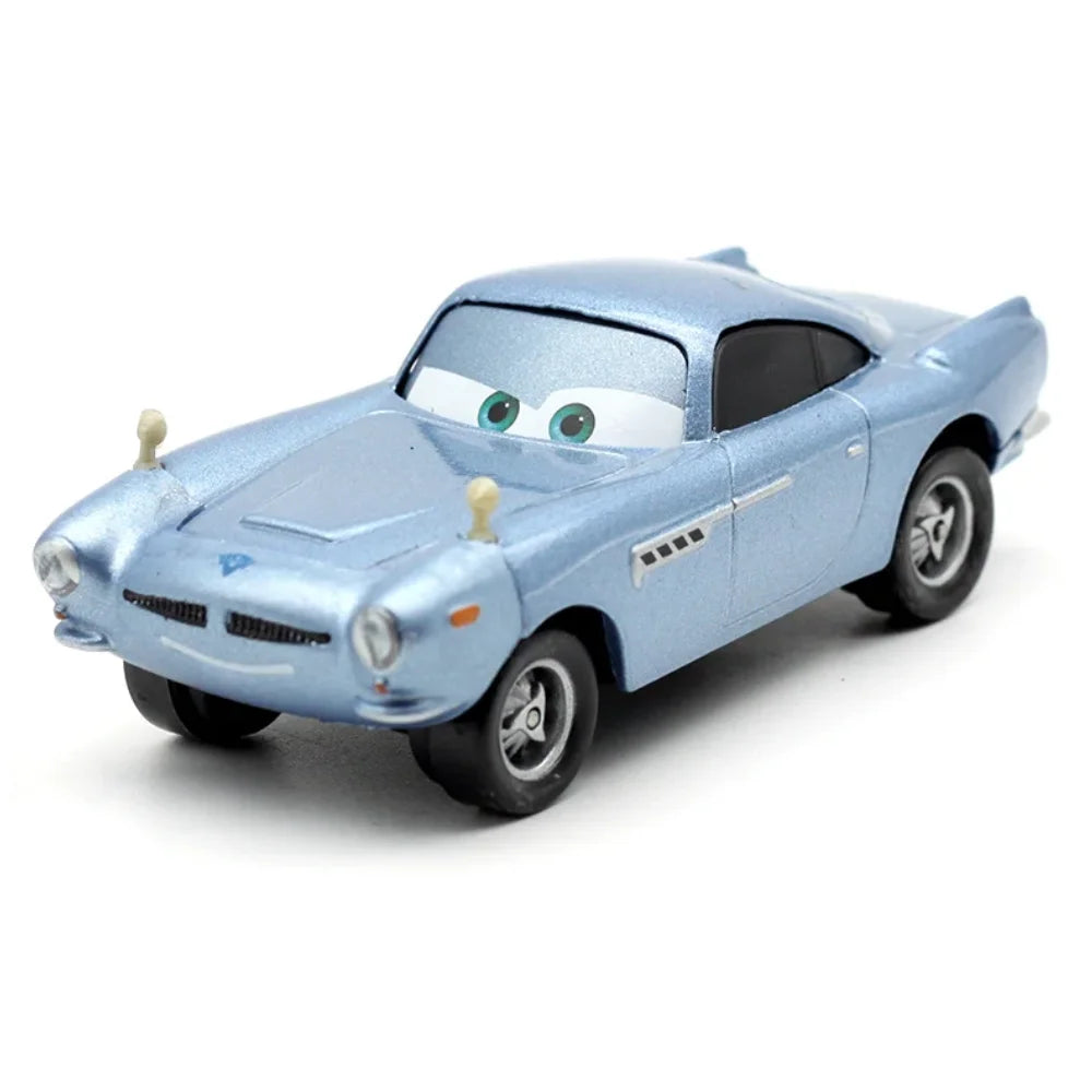 #NEW Children Car Pixar Cars 2 3 Lightning McQueen Fillmore Frank 1：55 Metal Model Racing Car Toy Children's Birthday Gift