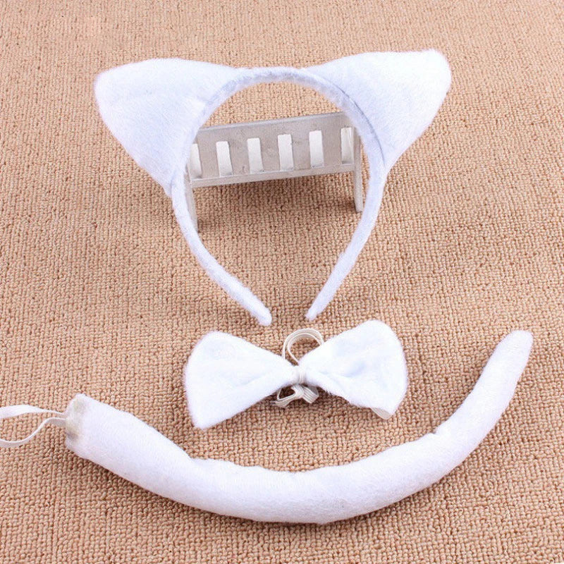 Anime Cute Animal Dress Cosplay Giraffe Frog Tiger Mouse Monkey Costumes Accessory Sweet Headwear Tail Bow Birthday Day Gifts