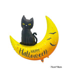 2026 Large Halloween Aluminum Film Balloons Bat Pumpkin Ghost Monster Inflatable Seated Standing Halloween Balloon Party Supplie