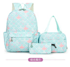 3Pcs/Set KPop Demon Hunter School Bags Girls Teens Rumi Mira Zoey Youth School Backpack Travel School Students Laptop Backpack