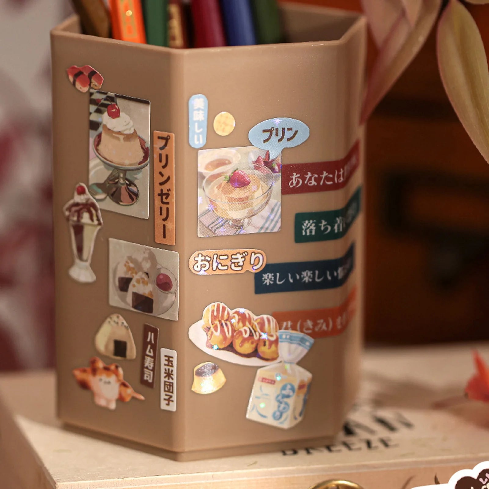 Japanese-style Cute Sticker Book with Delicious Dessert and Cake Stationery Stickers, Suitable for Birthday and Back-to-School