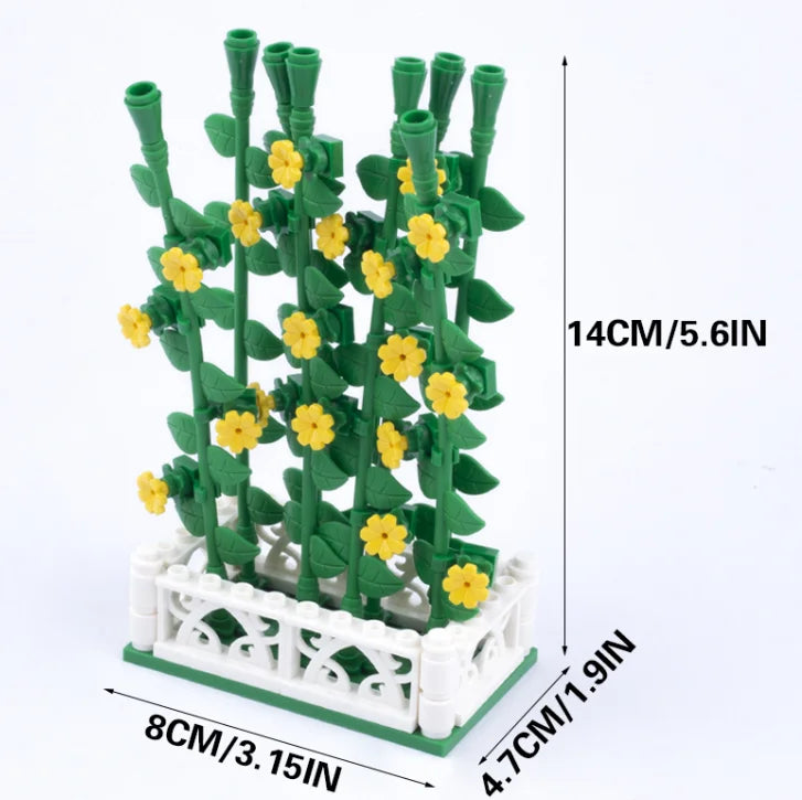 City Plant Building Blocks Accessories for DIY Brick Creations