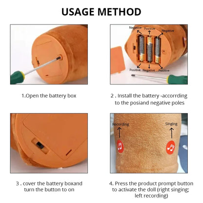 Dancing Cactus Toy – Talking, Singing, Wriggling Plush Interactive Toy