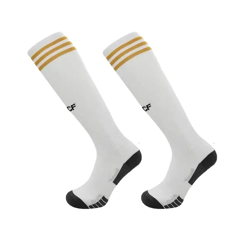 23-24 Season European Football Club Styles Children Adults Soccer Socks Boys Kid's Long Knee High Towel Bottom Sports Sock