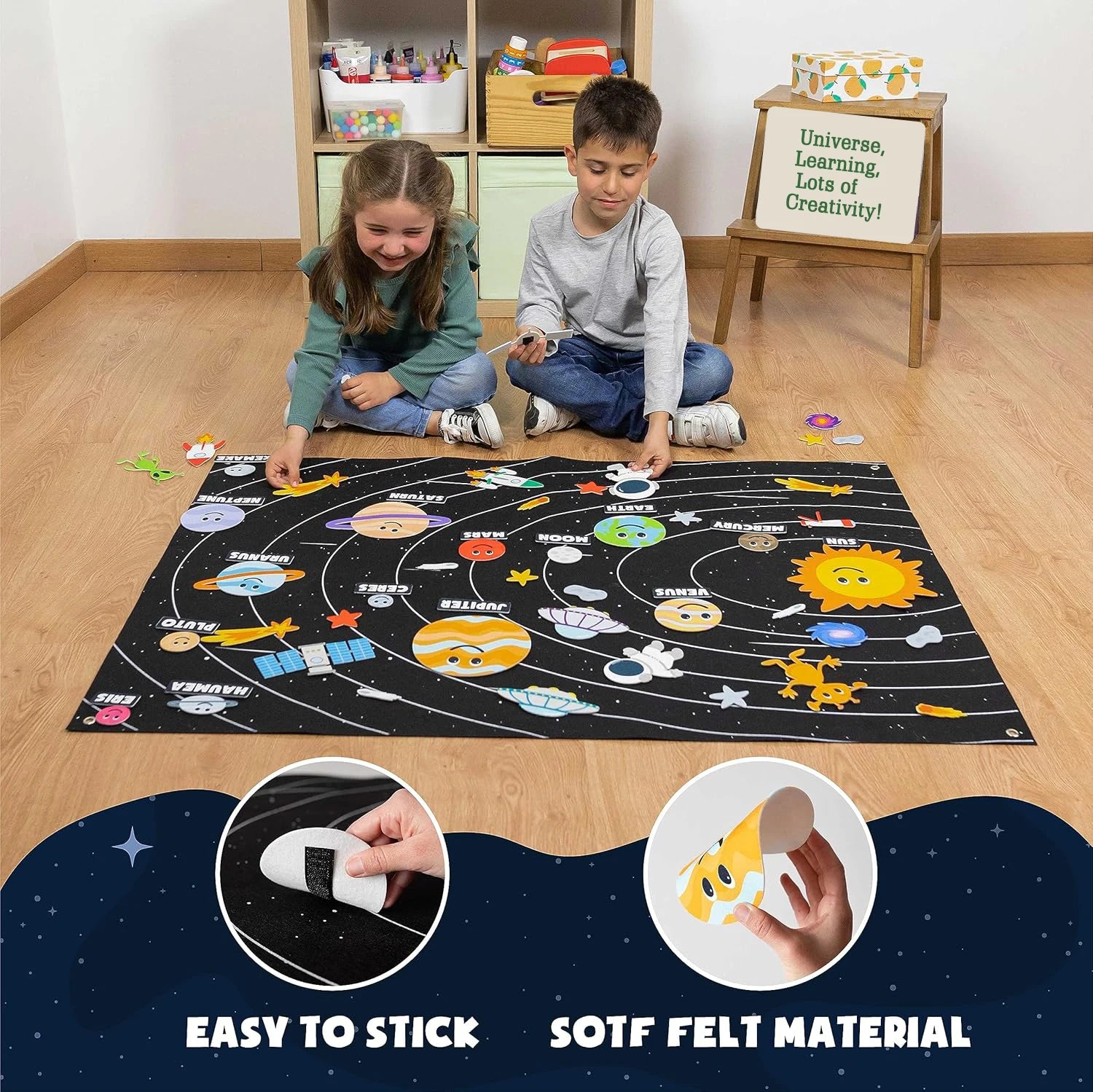Zoo Animals Felt Story Board Montessori Learning Toy