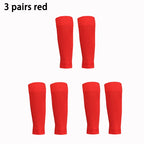 3 pairs New Football Socks Shin Pads Leg Cover Men Women Grip Cutsocks