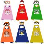 Anime Dog Patrol Cape Kids Cloak Eye Mask Marshall Chase Skye Zuma Rubble Rocky Cloak Children Cosplay Costume Halloween Costume
