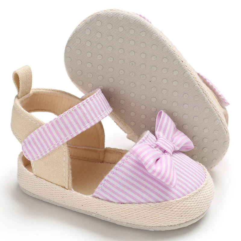 Baby Girl Summer Sandals Soft Sole Walking Shoes with Bow
