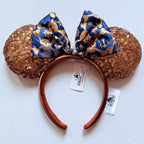 Disney Princess Headband Mickey Ear Rapunzel Sequin Bow Hair Hoop Birthday Gift Girl Accessories Halloween Gift Christmas Jack