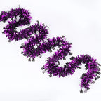 2m Halloween Wreath Pendant Glitter Plastic Bat Pumpkin Halloween Door Hanging For Home Garden Decoration Halloween Decor
