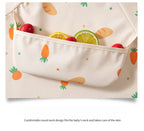 1PC Child Feeding Bib Waterproof Long Sleeve Apron Rice Pocket Feeding Blouse Toddler Bibs Children's Summer Thin Feeding Smock